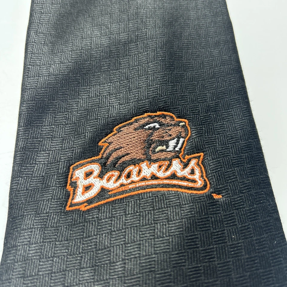 Галстук Oregon Beavers 100% шелк - Изображение 2 из 4