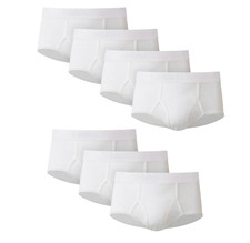 Hanes Men's Best Briefs 8-Pack White Tagless Comfort Flex Waistband Cotton XL