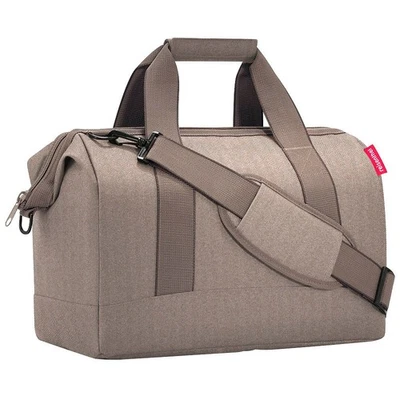 reisenthel® Reisetasche allrounder M Kunstfaser herringbone mokka MS6054