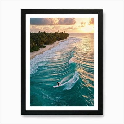 Capture An Aerial Perspective Of A  Framed Wall Art Poster Canvas Print Picture