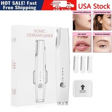 Women So nic Dermaplane Razor 3-Speed Rechargeable Facial Hair Peac Fuzz Remover