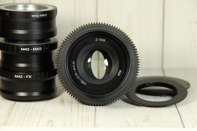 Helios 44M 58mm f/2 KMZ Cine Mod Lens   Oval Bokeh Effect   Vintage M42 Lens