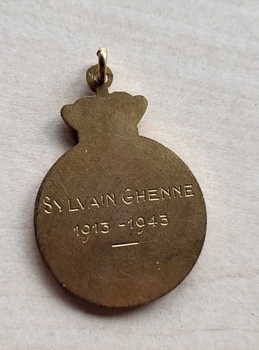 Medalla colgante vintage esmalte Amberes Royal Automobile Club 1943 Amberes - Imagen 3 de 3