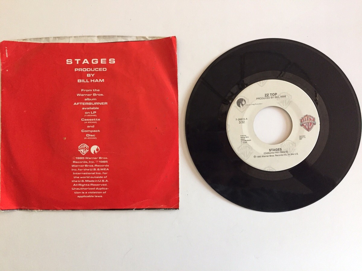 45 rpm Single ZZTop STAGES Can't Stop Rockin | eBay