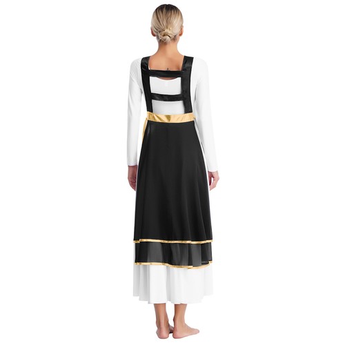 Damen Lobpreis Tanz Kleid Tunika Overlay Hexagramm Gottesdienst Tanz Kostüm - Bild 26 von 59