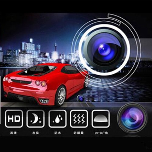 5in TFT LCD Monitor Car Rear View Backup Reverse Camera Night Vision Waterproof - Bild 5 von 13
