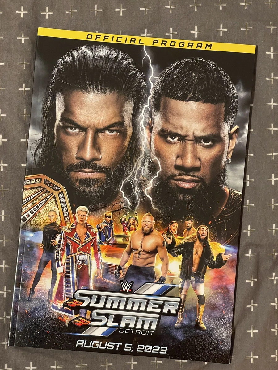 WWE Summerslam 2023 Premium Live Event PPV Program In Hand wwf