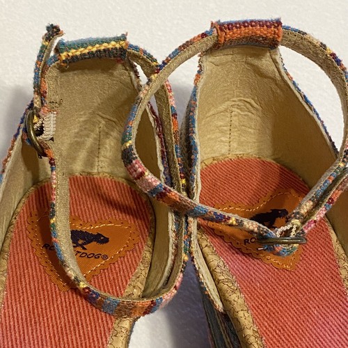 ROCKETDOG Espadrille Wedges 9 M Striped Sandals Bohemian Boho Festival - Picture 10 of 11