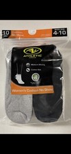 ATHLETIC WOMENS CUSHION NO SHOW SOCK 10 PAIR SHOE SIZE 4-10 NEW SKU-A3