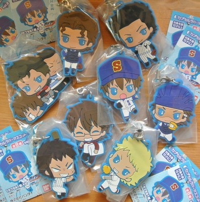 Diamond no Ace Rubber Strap Vol2 Eijun Miyuki Kuramochi  Chris Raichi Sanada