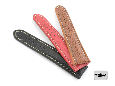 UHRENARMBAND HAIFISCH HAI LEDERARMBAND GEPOLSTERT SHARK 20 MM de 