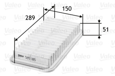 VALEO 585185 Luftfilter für TOYOTA SUBARU
