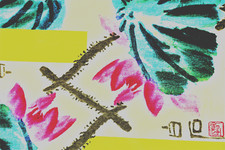 WHITE COTTON VISCOUS JERSEY MULTI COLOUR ORIENTAL PRINT MADE FOR DOLCE & GABBANA