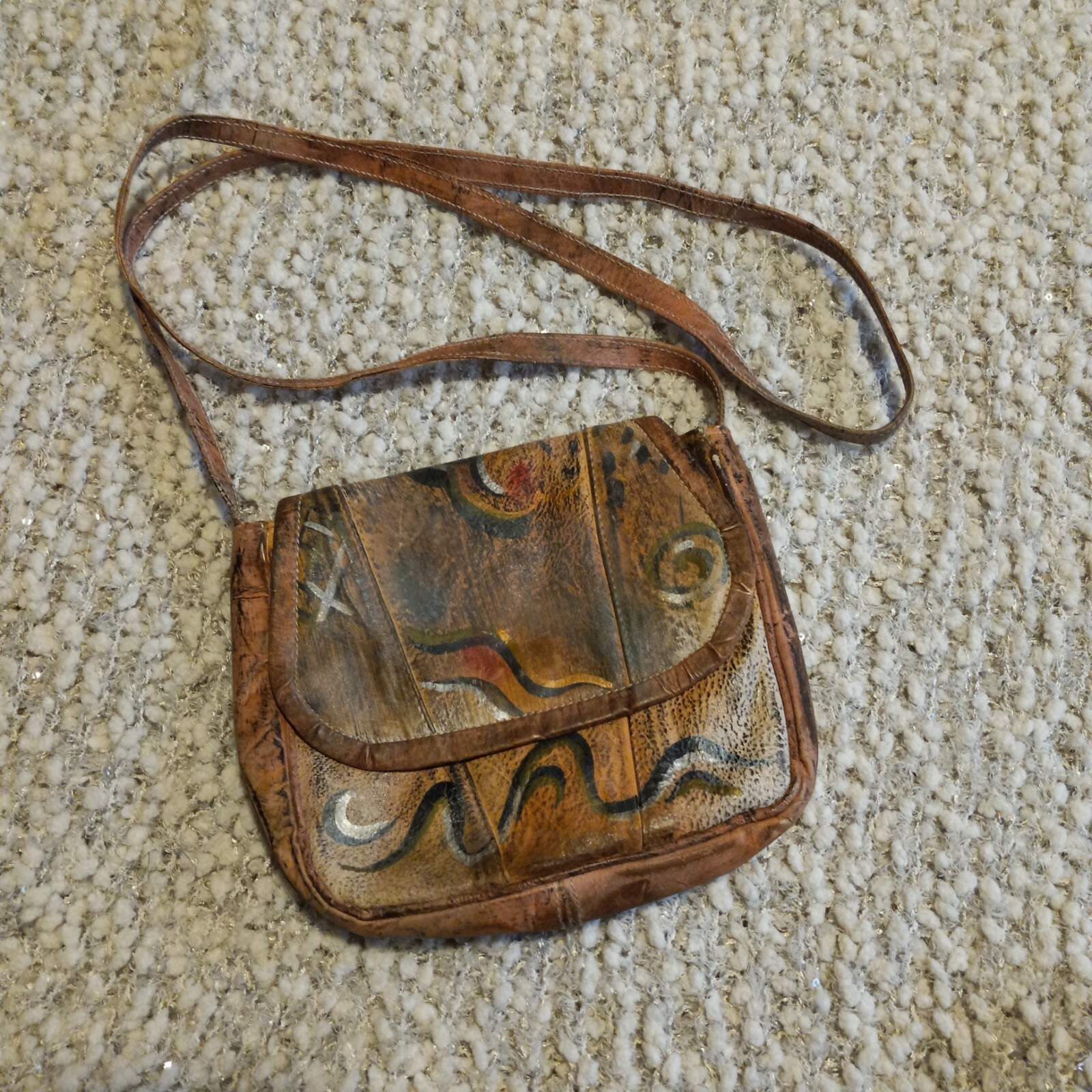 Vintage "The Animal" Wearable Art Hand Painted Crossb… Gem