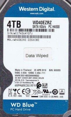 Wd40ezrz-22gxcb0 DCM Western Digital 4tb SATA 3.5 Hard Drive