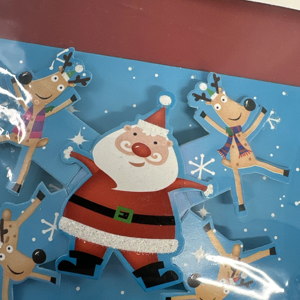Handmade Holiday Pop-up Gift Card Envelope NEW 10-PACK Santa and Reindeer NEW - Image 4 of 4