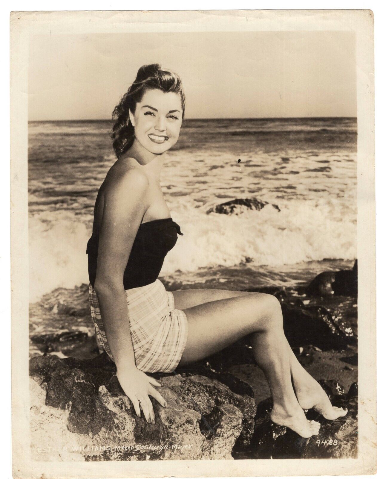 Esther Williams Cheesecake Swimsuit 1950s MGM ORIGINAL VINTAGE FOTO 397