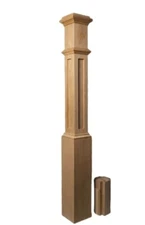 Red Oak Box Newel Post
