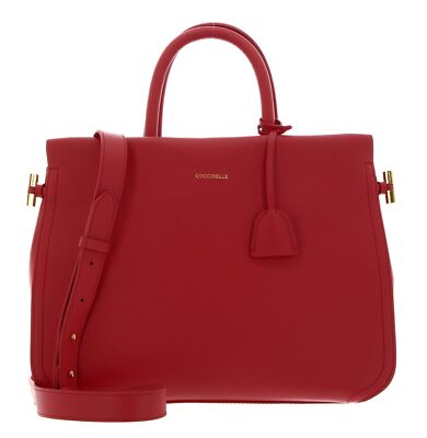 COCCINELLE Blue Handbag Handtasche Umhängetasche Tasche Cranberry rot Neu