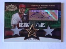 2006 Ervin Santana Topps Triple Threads Emerald Auto & Relics #109 #20/75 Mint 
