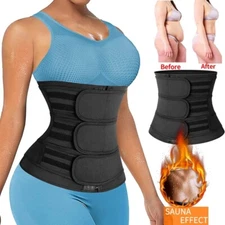 Men Women Waist Trainer Sauna Sweat Weight Loss Body Shaper Slimming Belt Girdle
