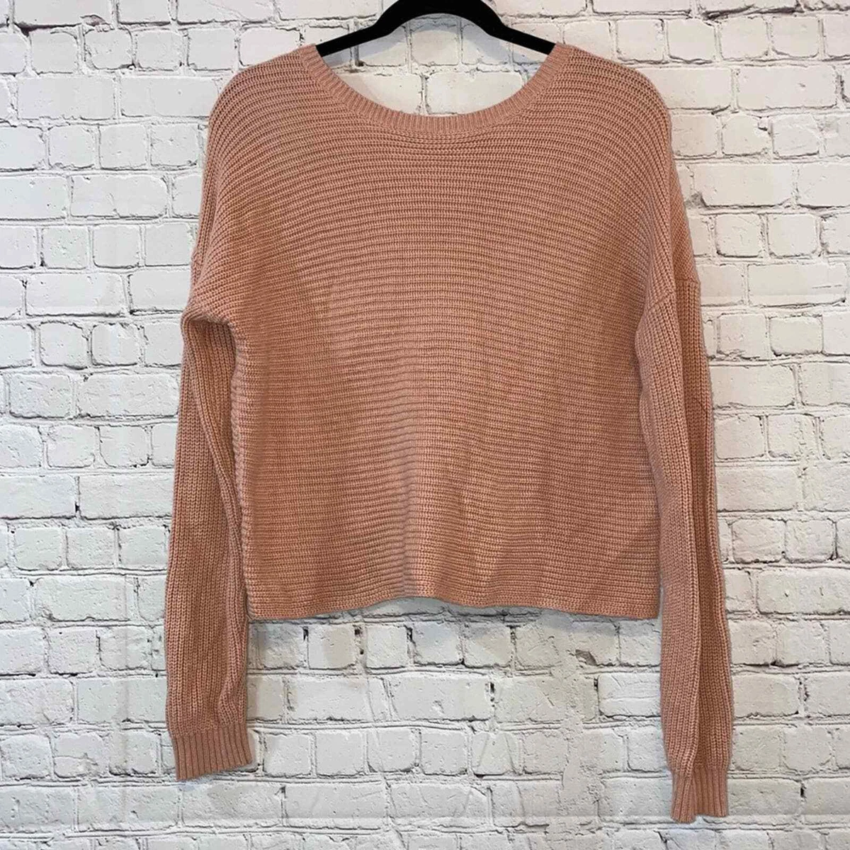 Twist back sweater hollister cheap