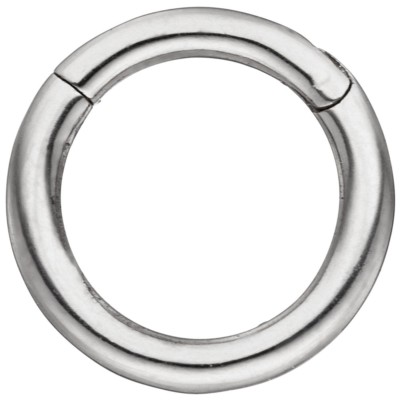 Segmentring Piercing aus Edelstahl mit Klick-System Scharnier Ringstärke 1,2mm