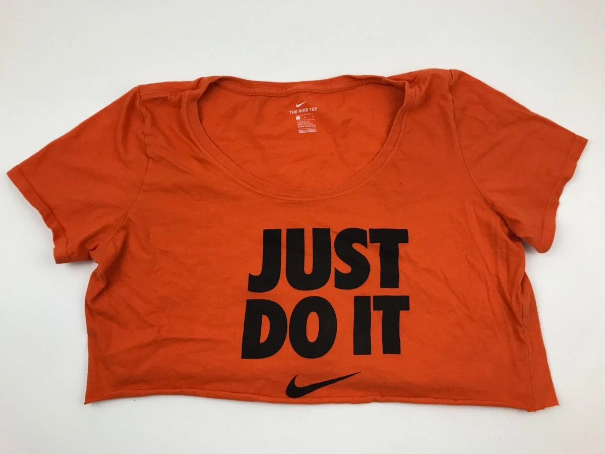 nike red crop top
