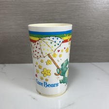 Vtg Care Bears Deka Plastic Cups/Tumbler American Greeting Made in USA