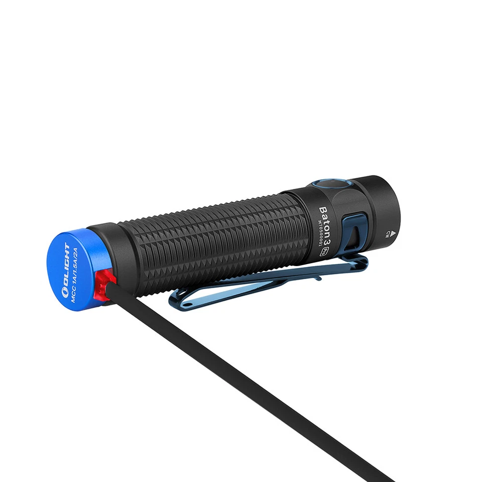 Olight Baton 3 Pro Linterna Recargable USB 1500 Lúmenes LED Camping Senderismo EDC - Imagen 2 de 4