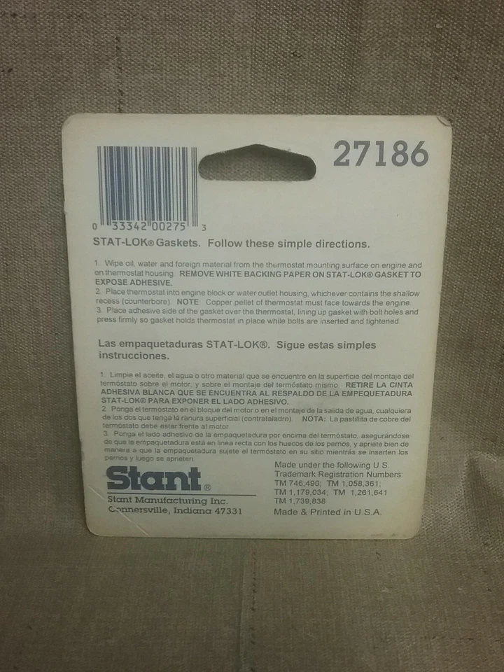 Junta termostática refrigerante motor Stant 27186 Foto 2 de 2