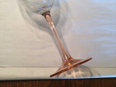 Luminarc France Blush Stem Wine Glasses 8 oz. 7" tall Set of 12 Beautiful  | eBay