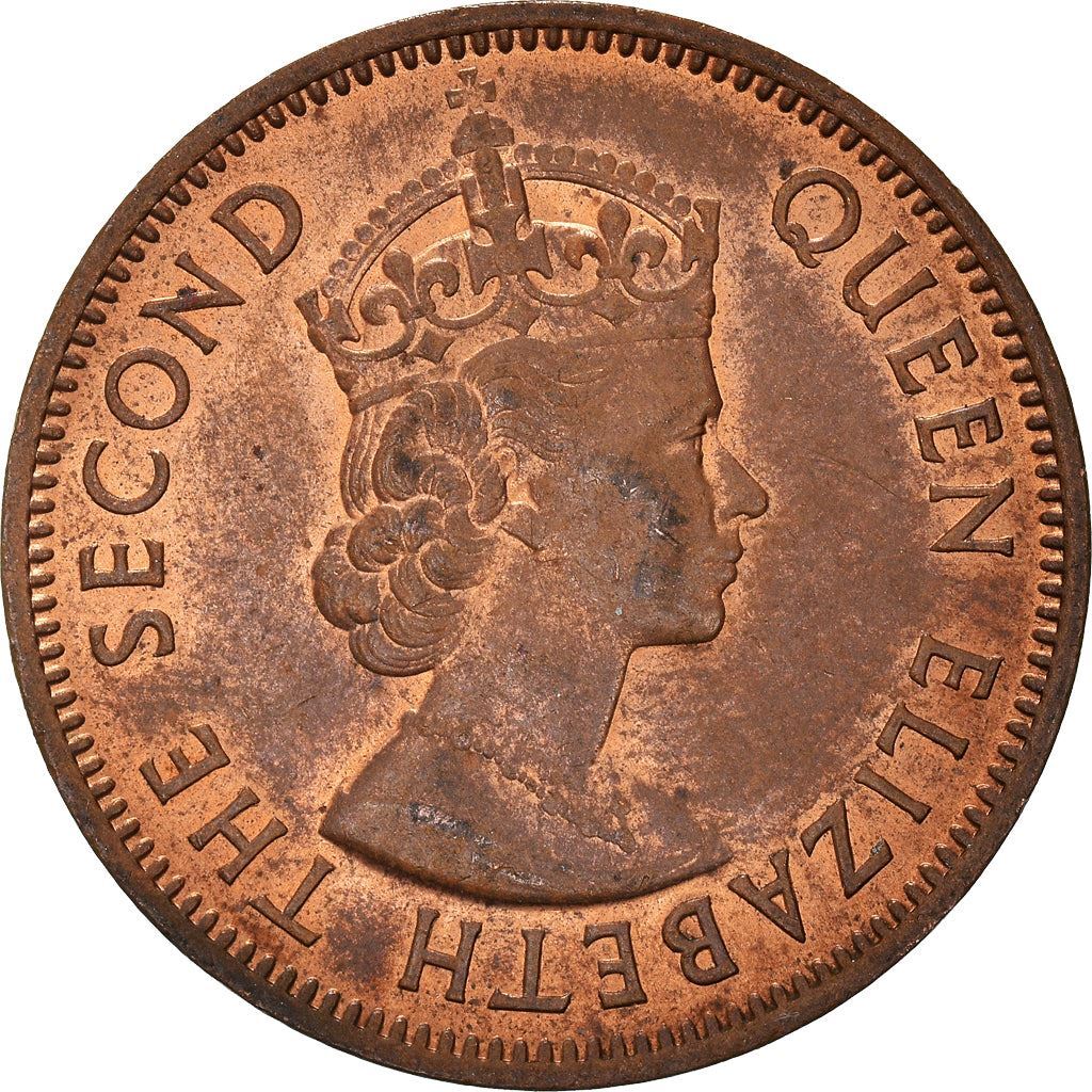 Eastern Caribbean States 1 Cent Coin | Queen Elizabeth II | Palm