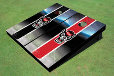 NC State University Field Long Stripe Alternating Themed Cornhole Boards