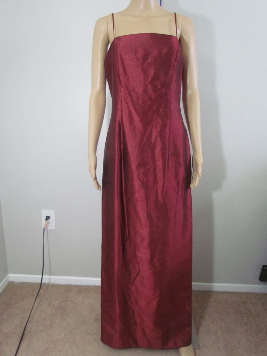 Alex Evenings red formal maxi dress size 10