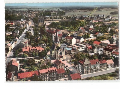 CPSM 57200 SARREGUEMINES Luftaufnahme Stadt rechtes Ufer Saar Tempel Edt CIM