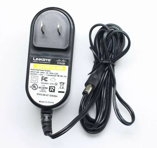  US Linksys 12V AC Adapter Power Supply Charger AD12V/1A-SW for Router DSL Modem