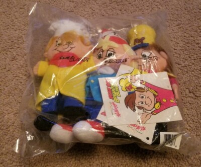 NIP KELLOGG'S RICE KRISPIES SITZSACK FRÜHSTÜCK BÜNDEL SNAP CRACKLE POP PUPPEN