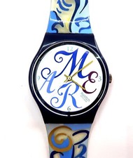 NEW Swatch Watch ALGARVE GN128 with Case and Papers 1993 NOS Gents