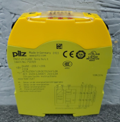 Pilz PNOZ s9 24VDC 3n/o 1n/c t 750109 Time Monitoring Relay