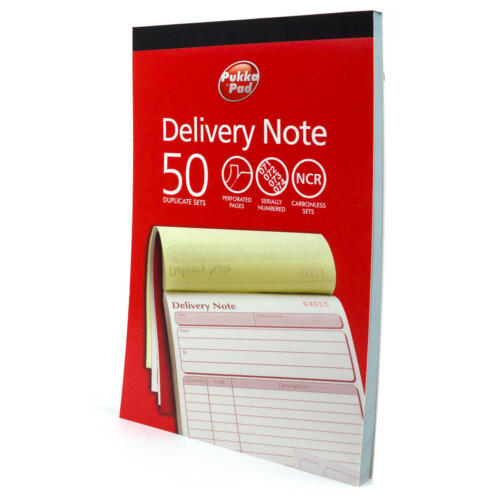 Pukka Pad Duplicate Delivery Notebook Carbonless 50 Sets DCU5881 Warehouse New - Picture 2 of 4