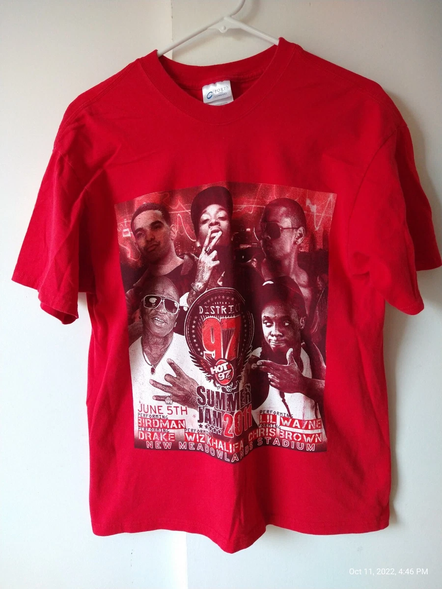 2011 Summer Jam Hot 97 Concert t-shirt LARGE Drake Lil Wayne
