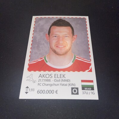 255 Akos Elek Ungarn Rafo Euro 2016 Fußball Aufkleber Changchun Yatai