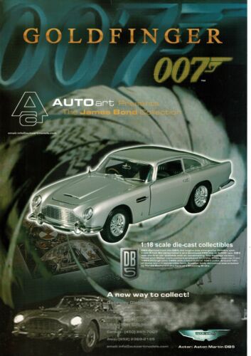 GOLDFINGER 007- AUTOart promotional poster for JAMES BOND COLLECTION of 1:18 CAR - Picture 1 of 3