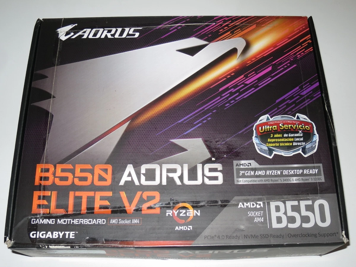 GIGABYTE B550 AORUS ELITE V2 AM4 AMD B550 SATA 6Gb/s USB 3.2 ATX