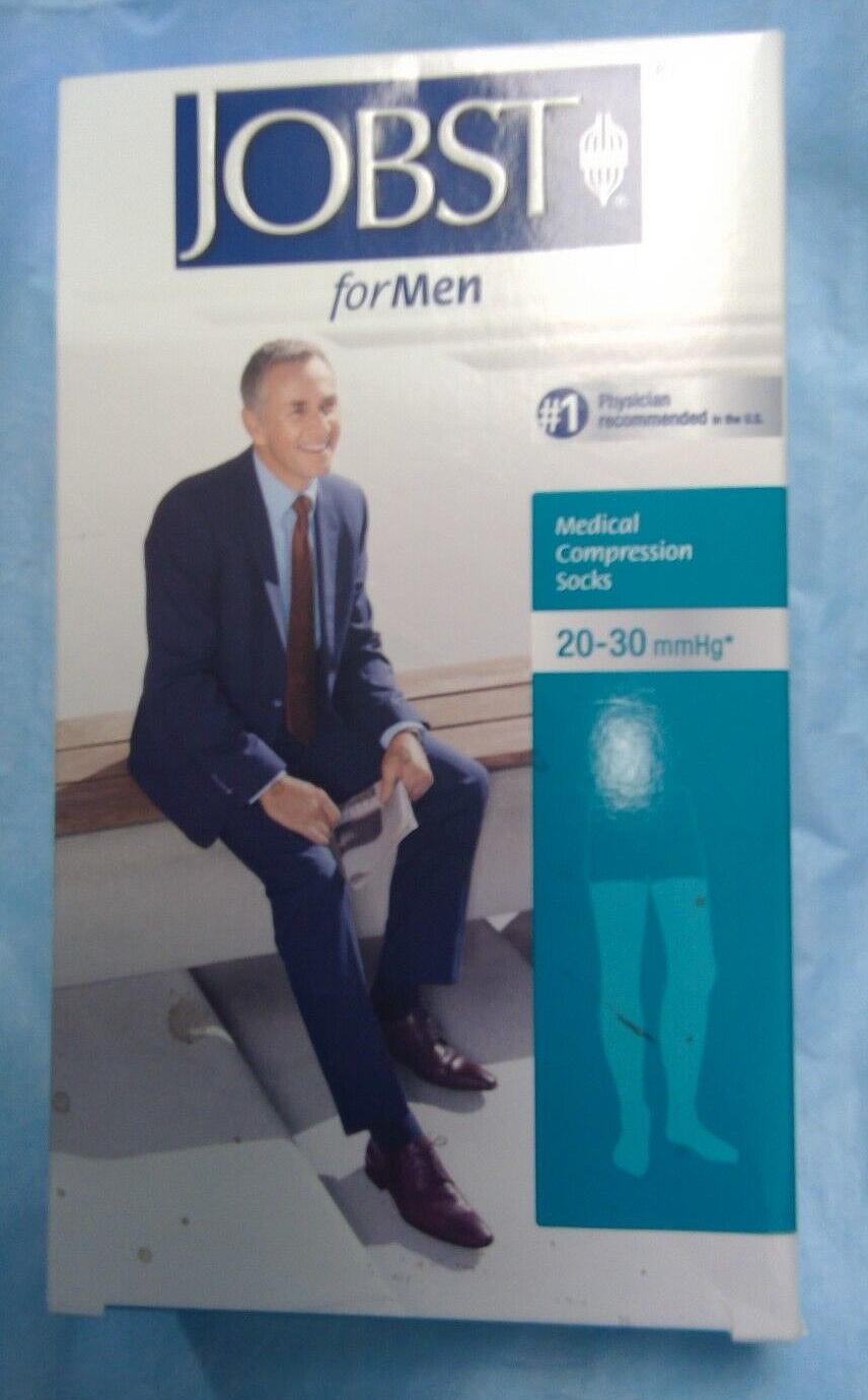 Jobst for Men ThighHigh Compression Socks, 115411, 2030 mmHg, XL