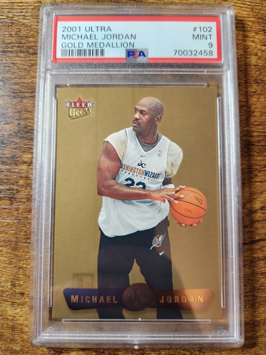 GOLD MEDALLION‼️ MICHAEL JORDAN POP. 358 1995-96 FLEER