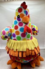 Melissa  Doug Dotty the Polka-Dotted Chicken 13"fleece plush stuffed animal t53