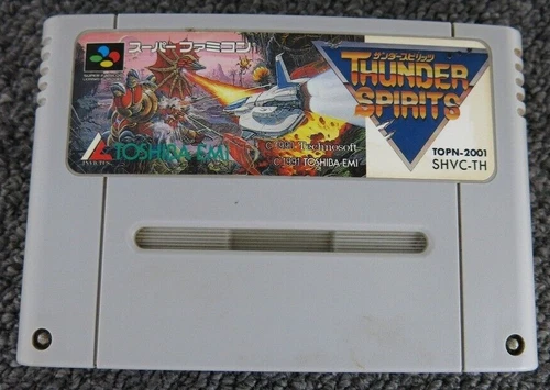 Sf48 Super Famicom official Game soft Thunder Spirits SFC Japan