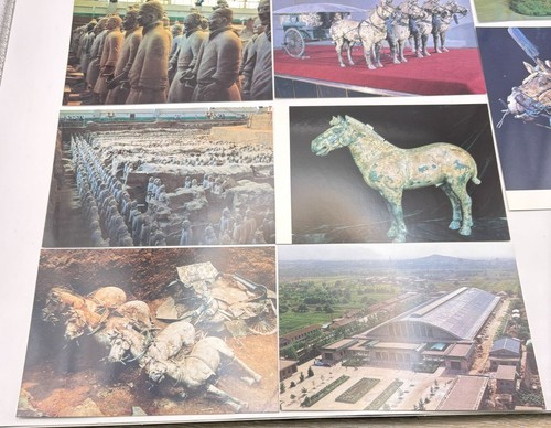 Chinese Postcard Set of 12 Qin Dynasty Mausoleum Terracotta Warriors Landscapes - Picture 5 of 10